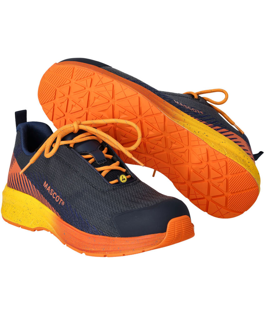 Mascot Customized safety shoes S1PS, Dark Marine/Orange, Dark Marine/Orange, swatch
