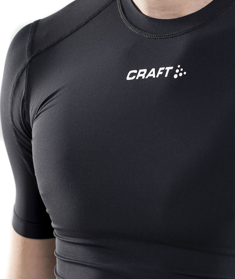 Craft Pro Control compression T-shirt, Black, large image number 3
