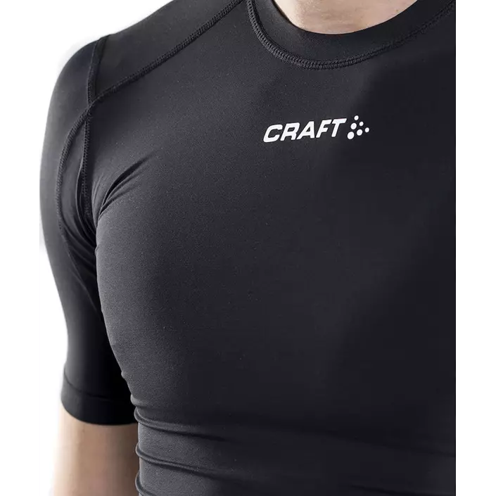 Craft Pro Control kompresjons T-skjorte, Black, large image number 3