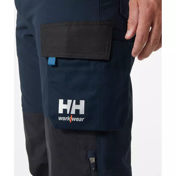 Helly Hansen Oxford 4X work trousers full stretch, Navy/Ebony, large image number 4