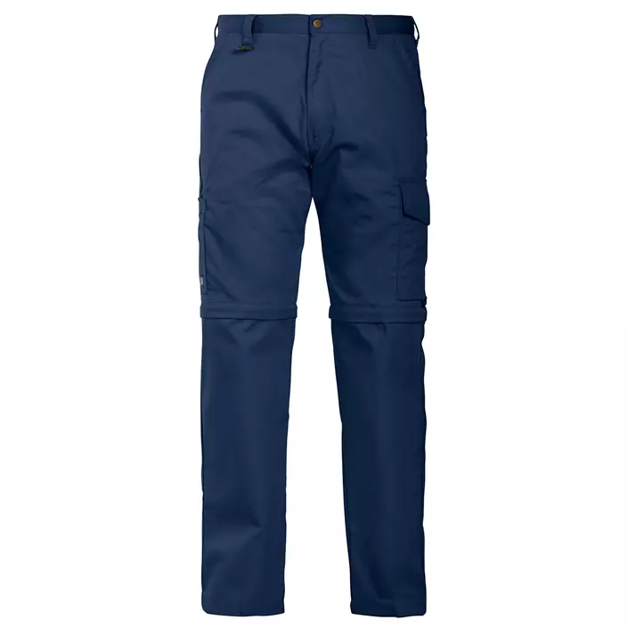 ProJob service trousers with zip off 2502, Marine Blue, large image number 0