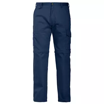 ProJob service trousers with zip off 2502, Marine Blue