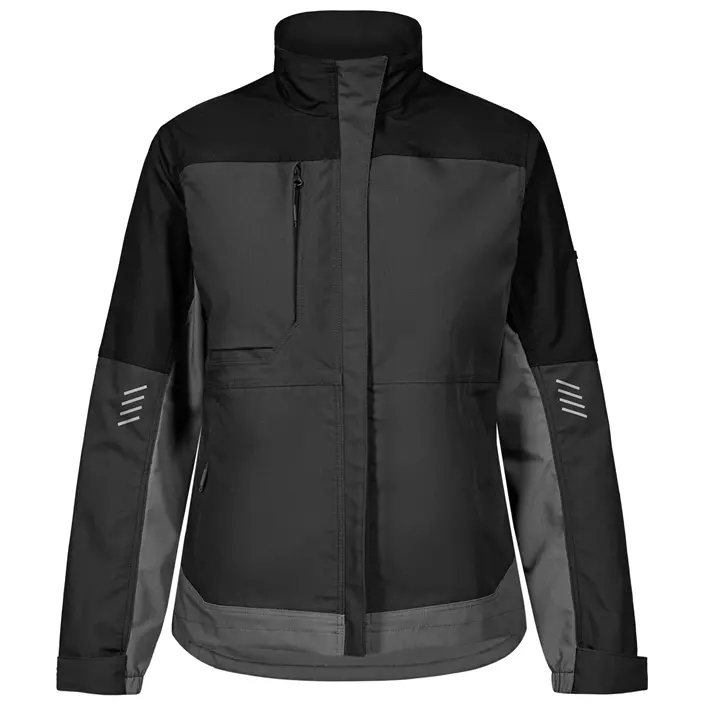Engel Entire dame arbejdsjakke, Anthracite Grey/Black, large image number 0