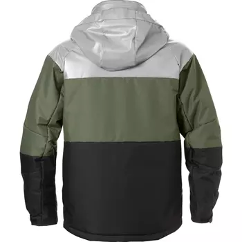Kansas reflective winter jacket, Army Green/Black
