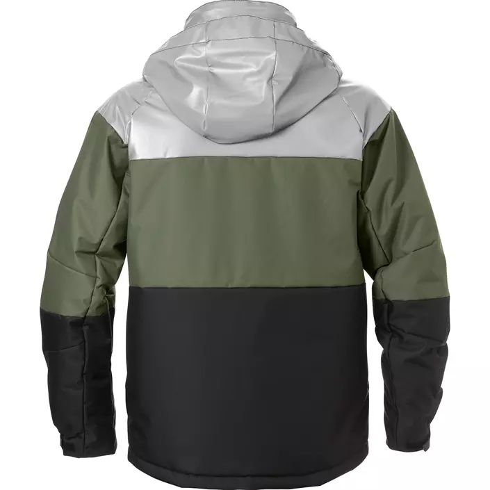 Kansas reflective winter jacket, Army Green/Black, large image number 1