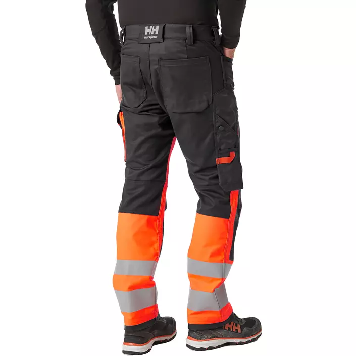 Helly Hansen Alna 2.0 work trousers, Hi-vis Orange/charcoal, large image number 3