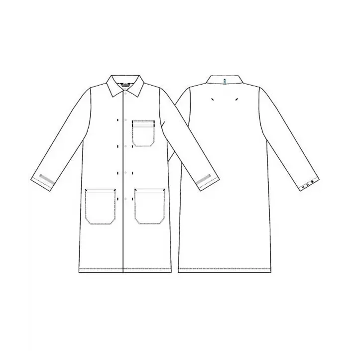 Kentaur HACCP-approved lap coat, Light Grey, large image number 2