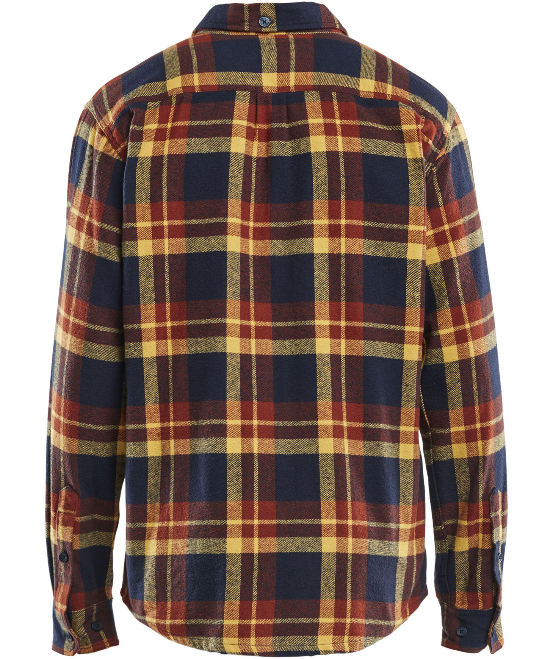 Bl&aring;kl&auml;der Striker flanellskjorta, Br&auml;nt r&ouml;d/M&ouml;rk marin