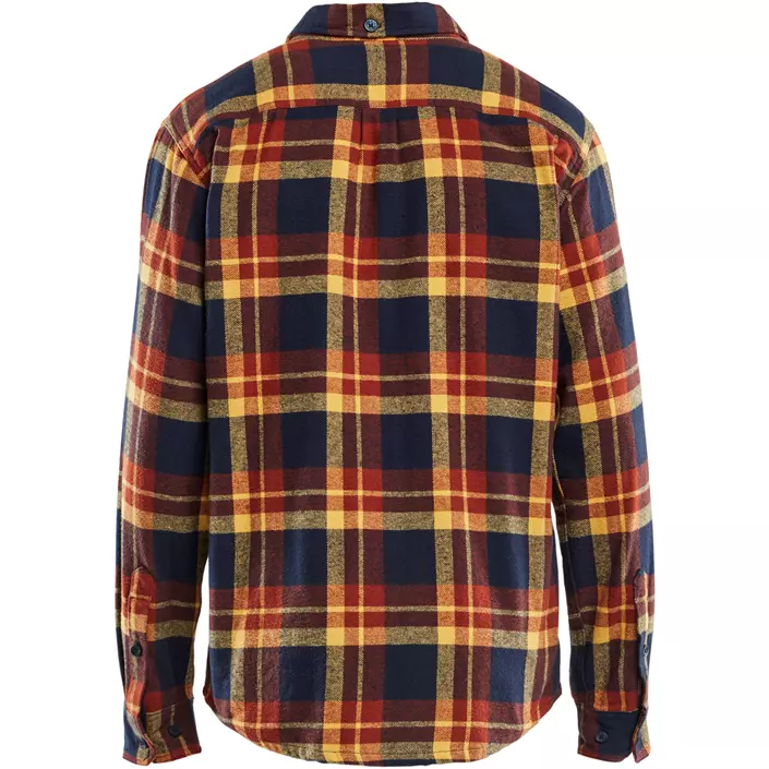 Blåkläder Striker flanellskjorta, Bränt röd/Mörk marin, large image number 1