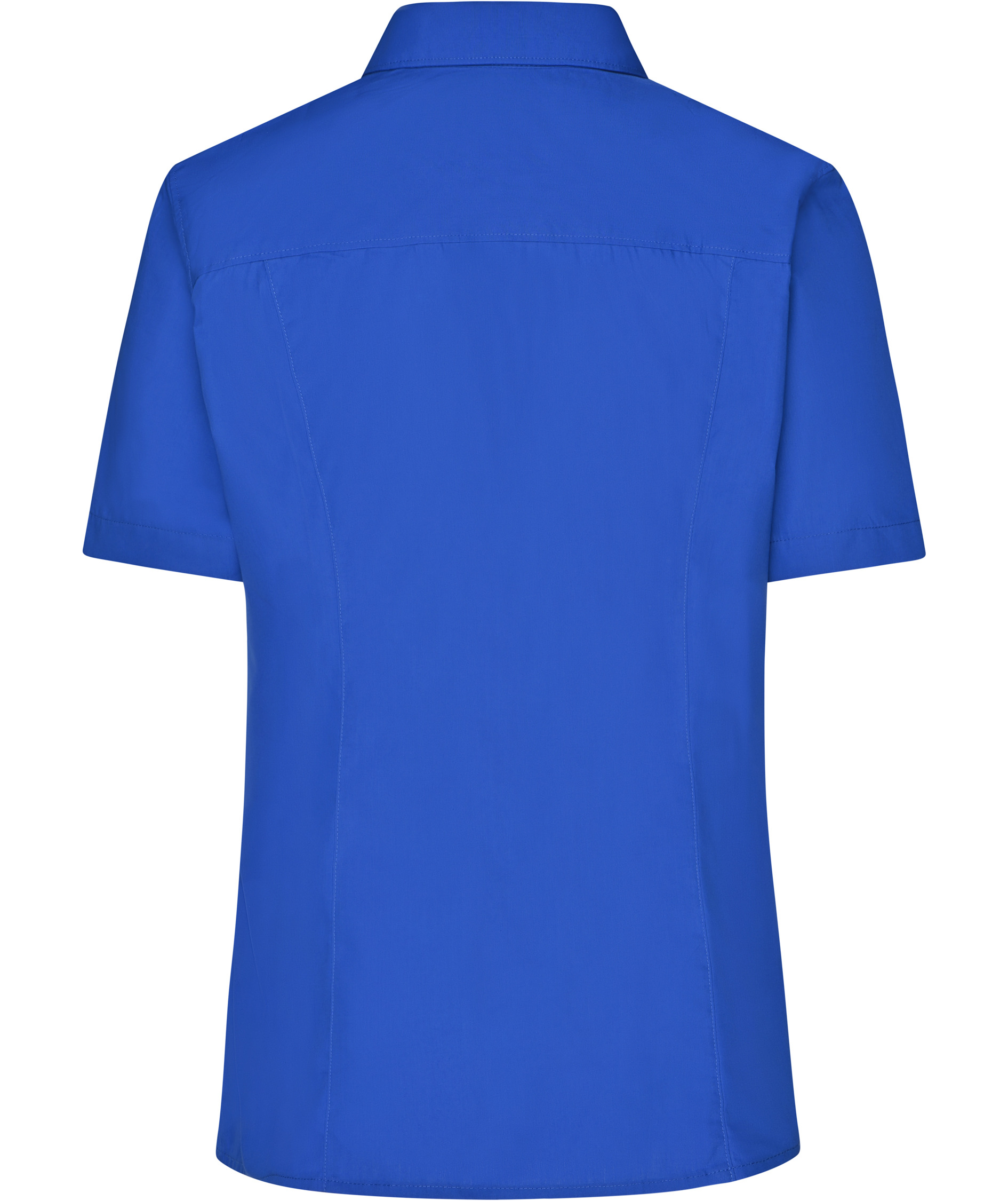 James & Nicholson women's short-sleeved Modern fit shirt, Royal Blue