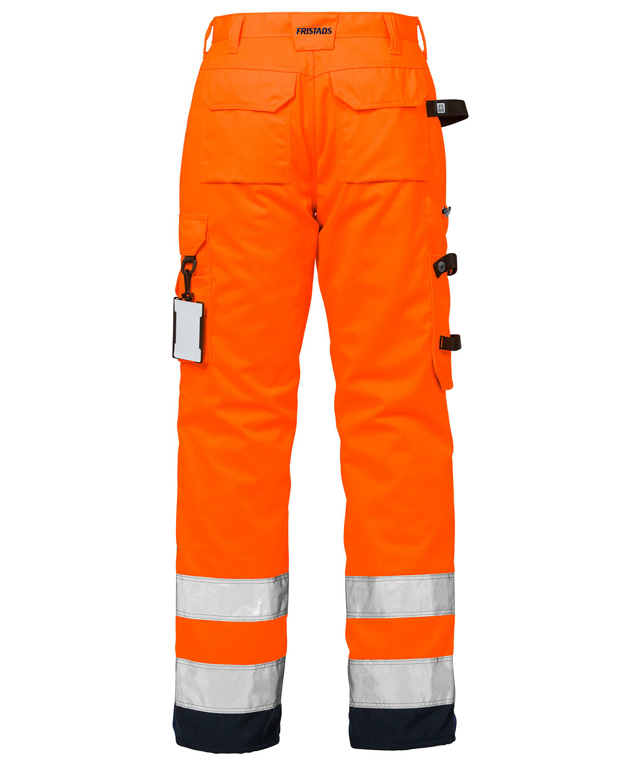 Fristads arbetsbyxa dam, Varsel Orange/Marinbl&aring;