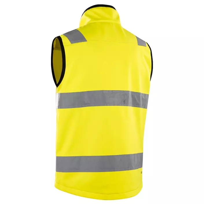 Blåkläder softshell vest, Hi-Vis Yellow, large image number 2