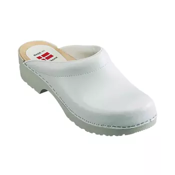 Euro-Dan PU-Wood clogs without heel cover, White