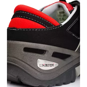 Jalas Exalter2 safety shoes S3, Black/Grey/Red