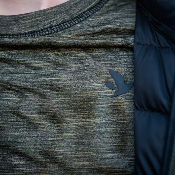 Seeland Peak Aia dame baselayer trøje, Military Olive Melange, large image number 3