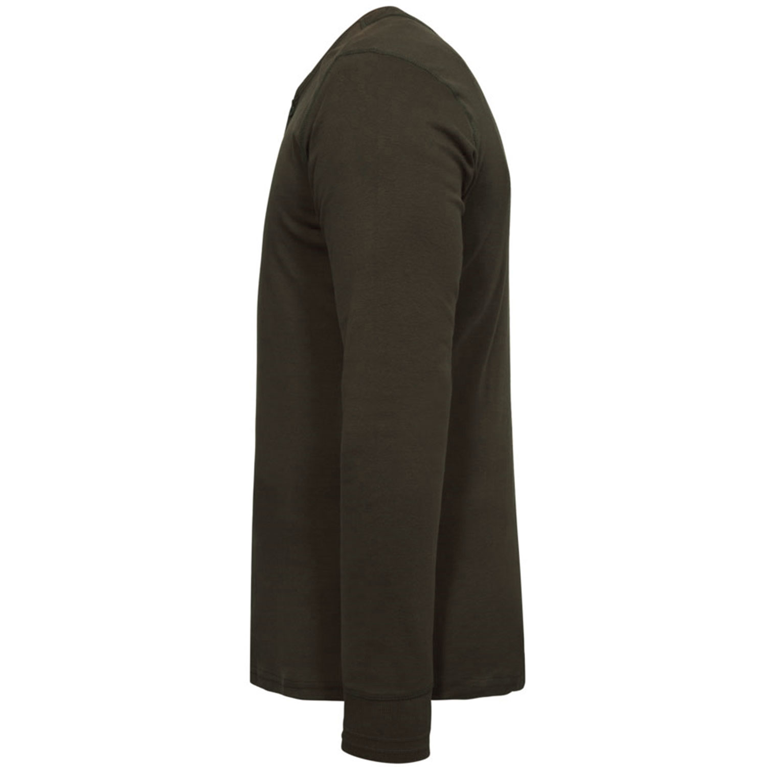 Engel Extend l&aring;ng&auml;rmad Grandad T-shirt, Forest green, large image number 4