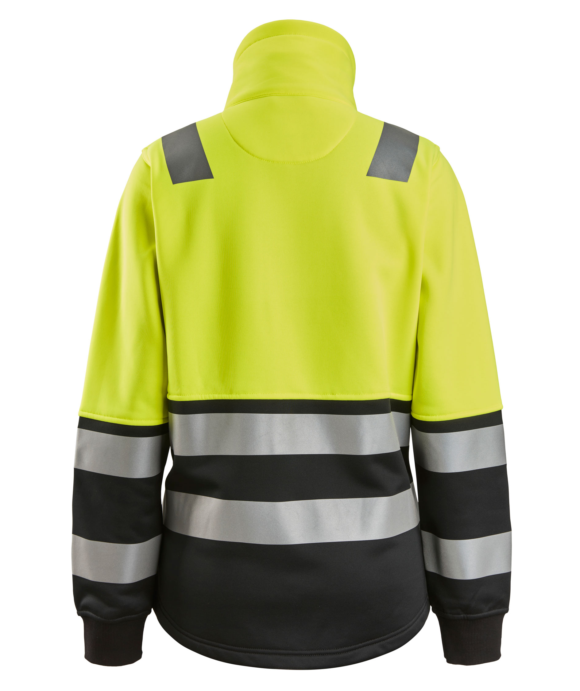 Snickers women's sweat jacket 8073, Hi-vis Yellow/Black, large image number 2
