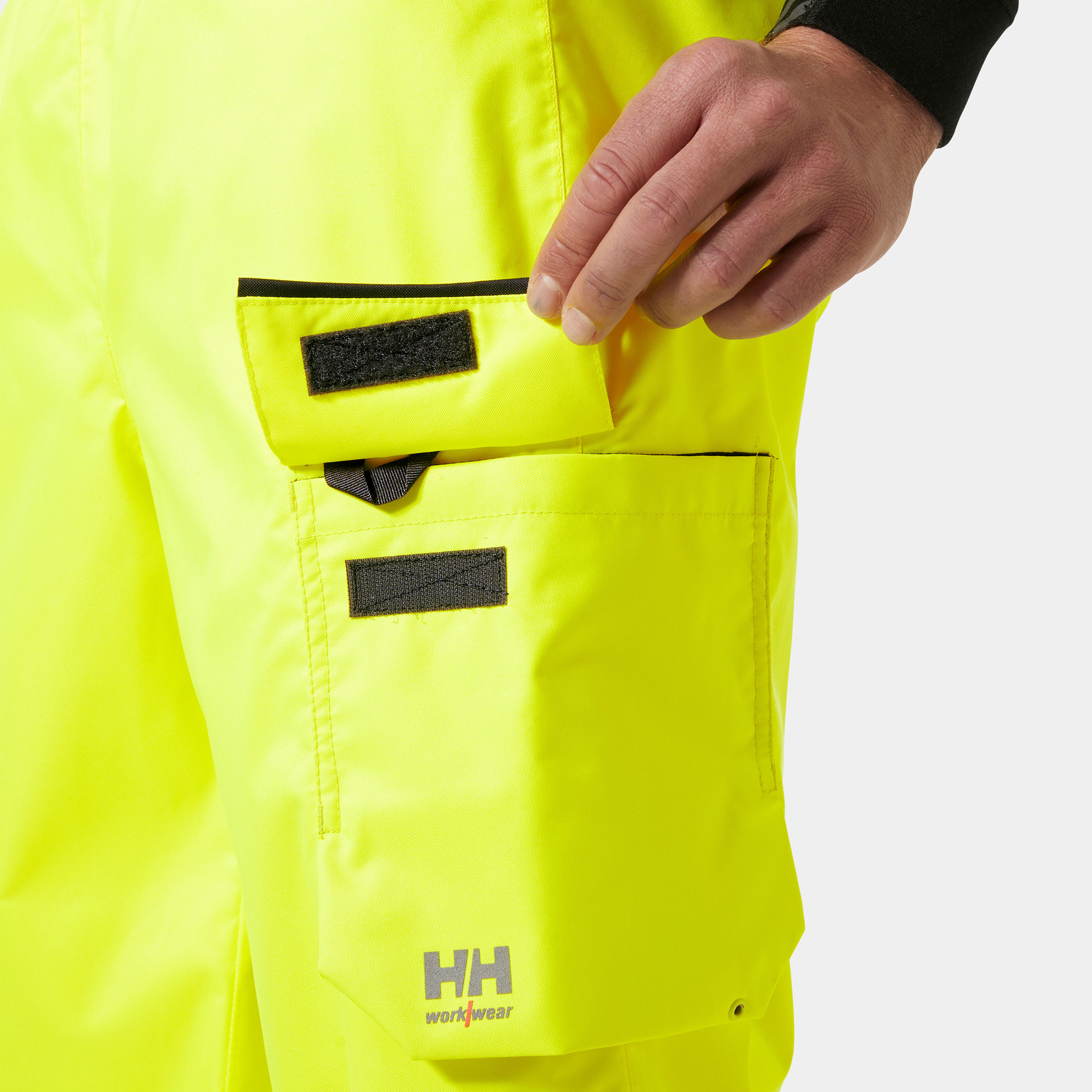 Helly Hansen UC-ME skallbukse, Hi-vis Gul/Ebony, large image number 5