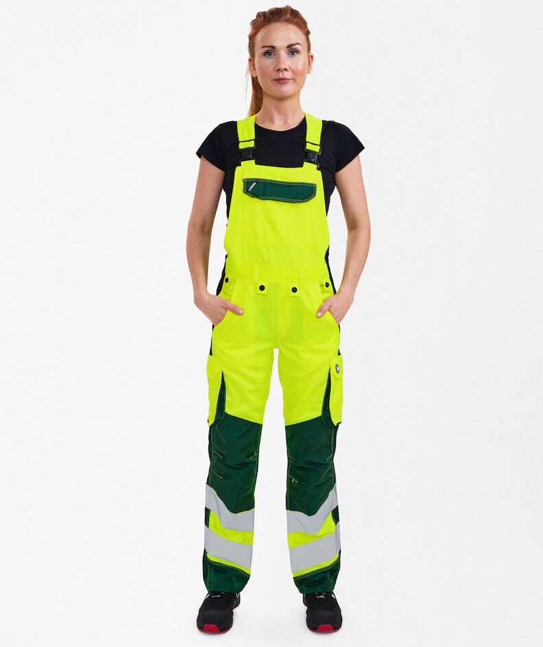 Engel Safety Light h&auml;ngselbyxa dam, Varsel Gul/Gr&ouml;n