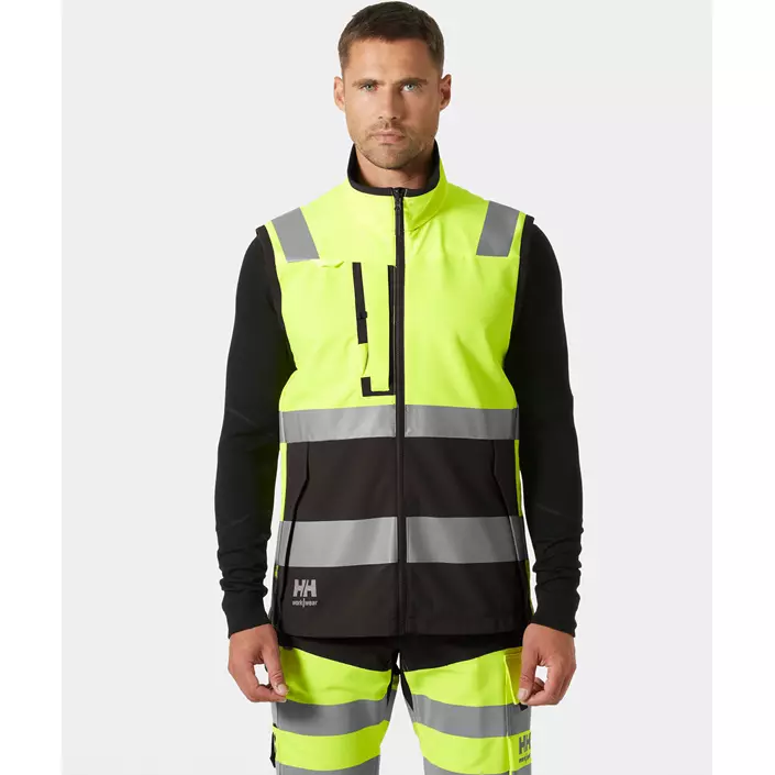Helly Hansen Alna 4X Tech väst full stretch, Varsel Gul/Ebony, large image number 1