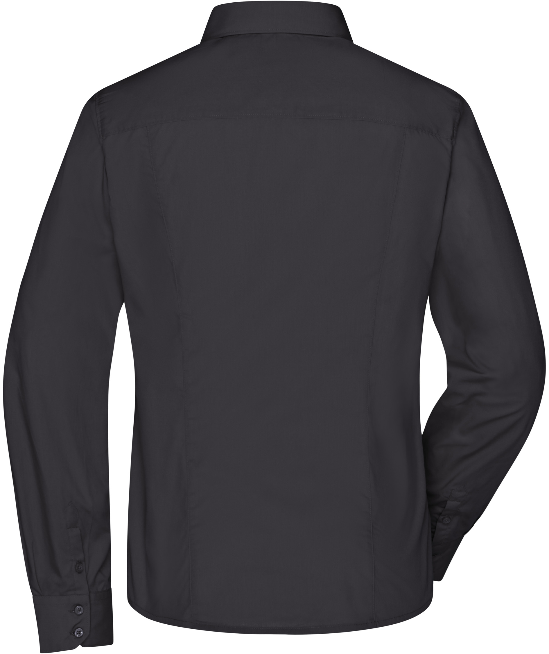 James & Nicholson modern fit women's shirt, Black