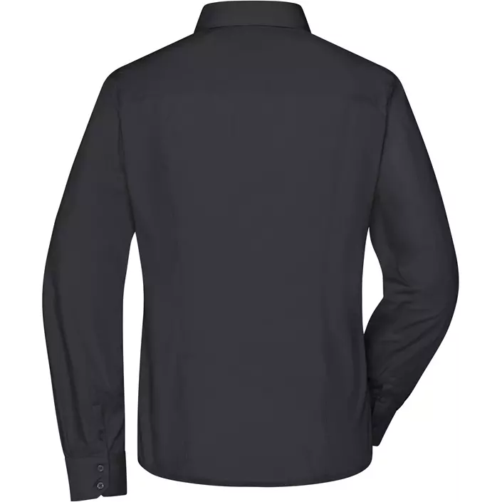 James & Nicholson modern fit dameskjorte, Sort, large image number 1