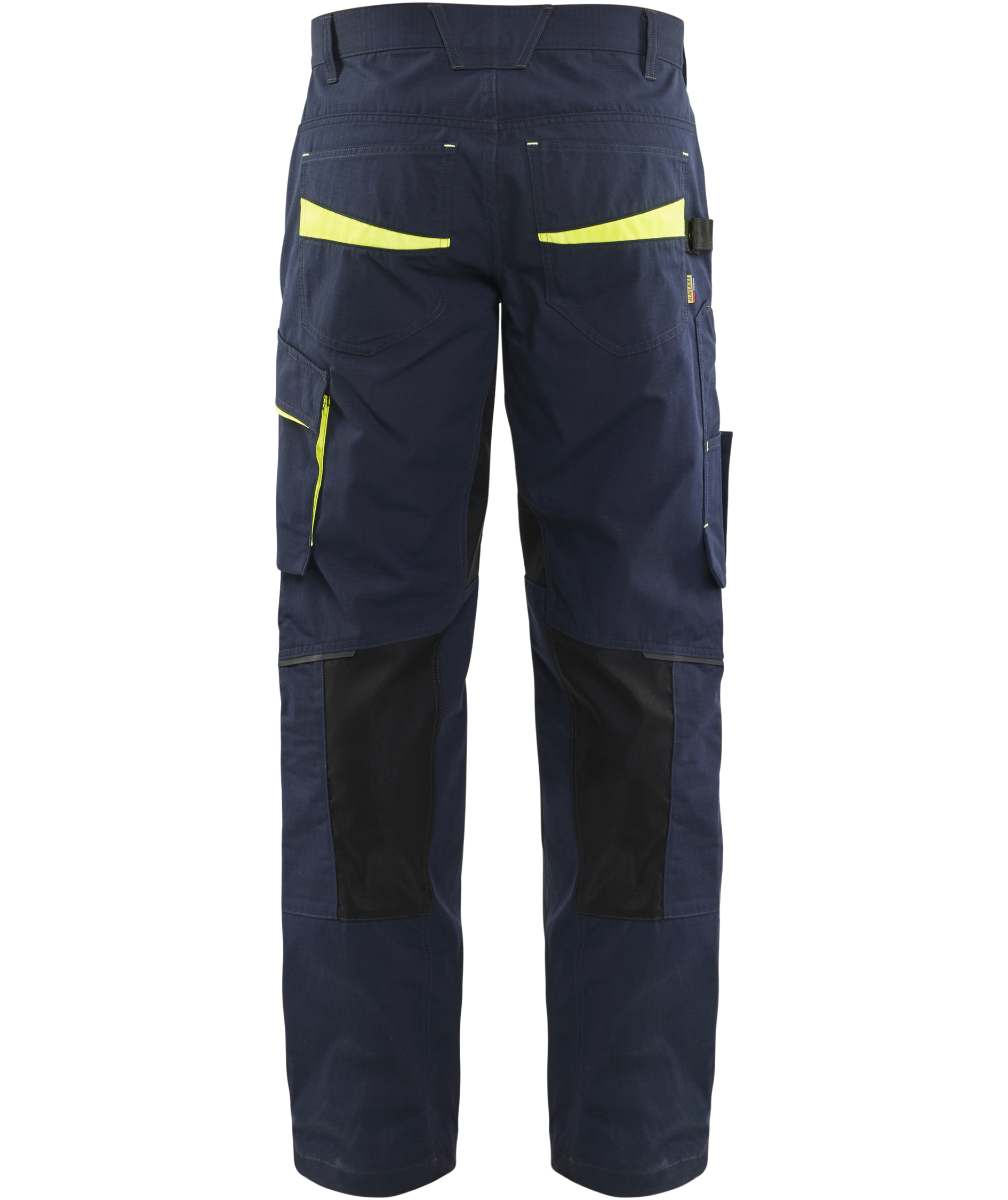 Bl&aring;kl&auml;der Unite work trousers, Dark Marine/Hi-Vis Yellow