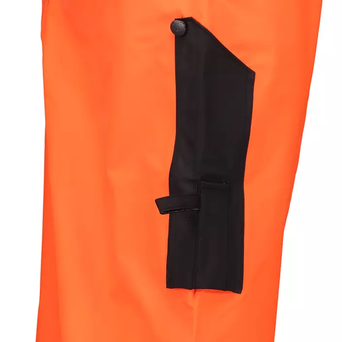 Abeko Atec De Luxe Supreme rain trousers, Hi-Vis Orange/Black, large image number 2