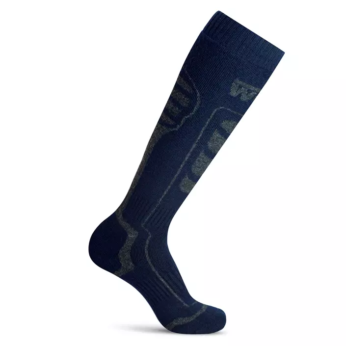 Worik Alpes knee-high socks with merino wool, Navy, large image number 0