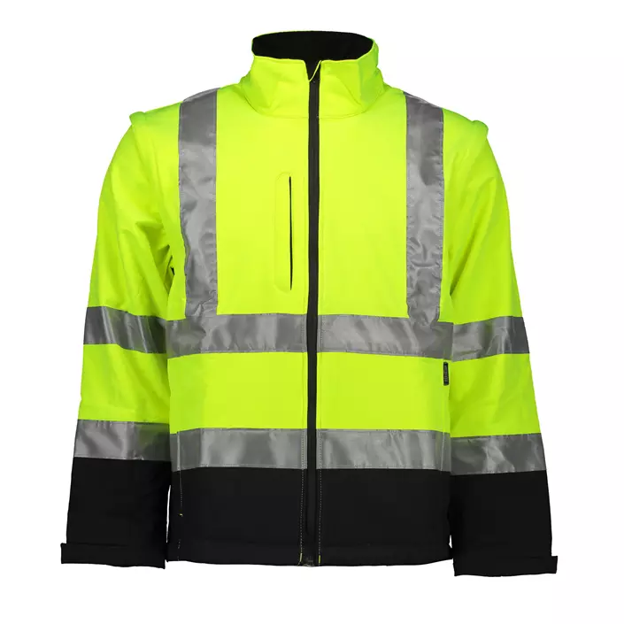 Abeko Minnesota 2-in-1 softshell jacket, Hi-vis Yellow/Black, large image number 0
