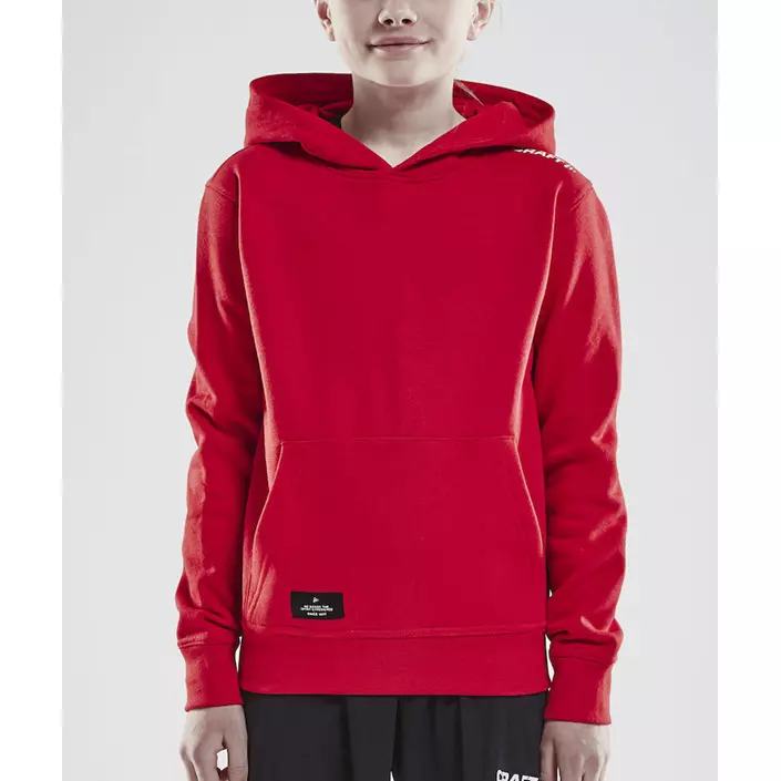 Craft Community hoodie till barn, Bright red, large image number 1