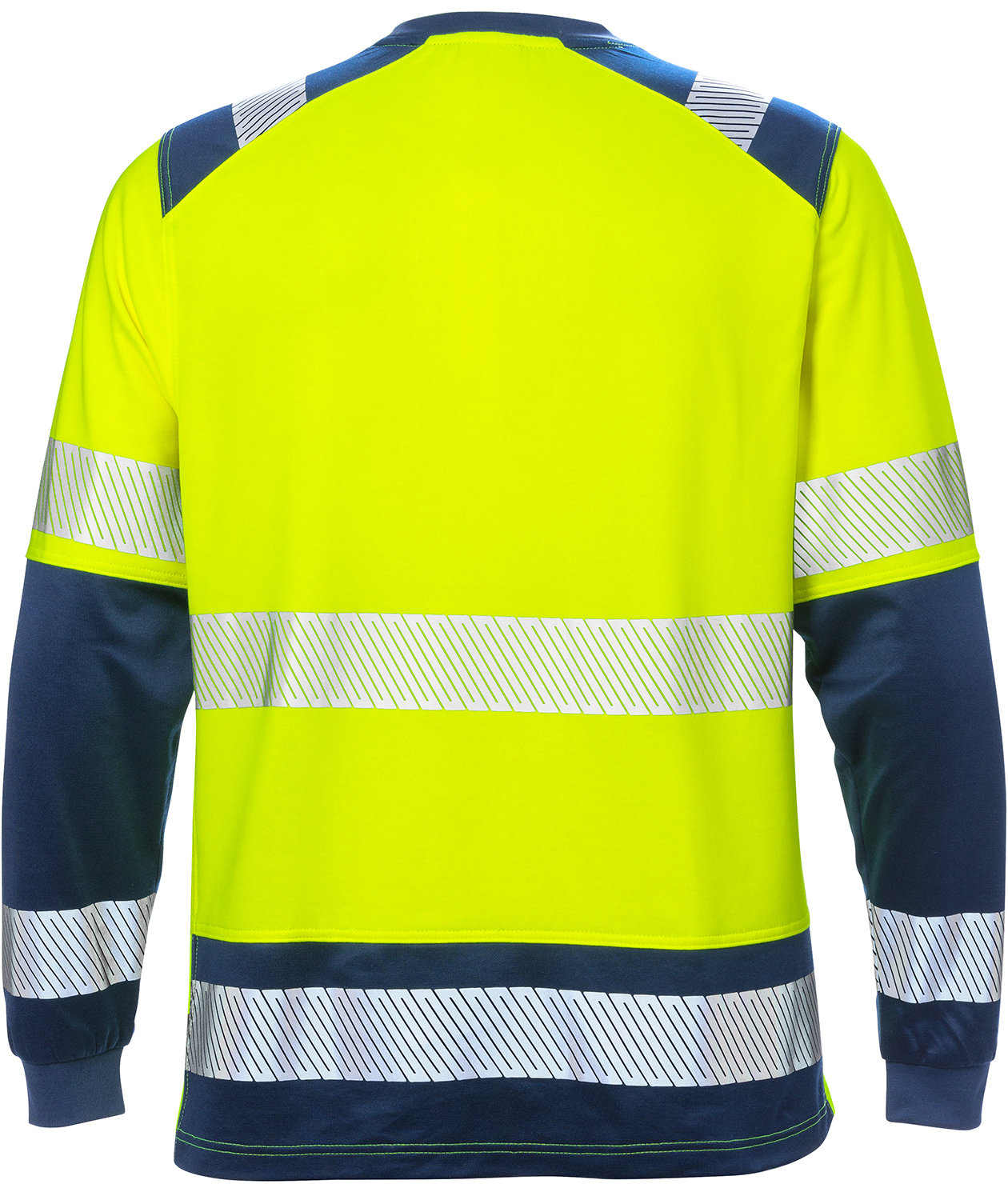 Fristads&nbsp;long-sleeved T-shirt 7457, Hi-vis Yellow/Marine, large image number 1