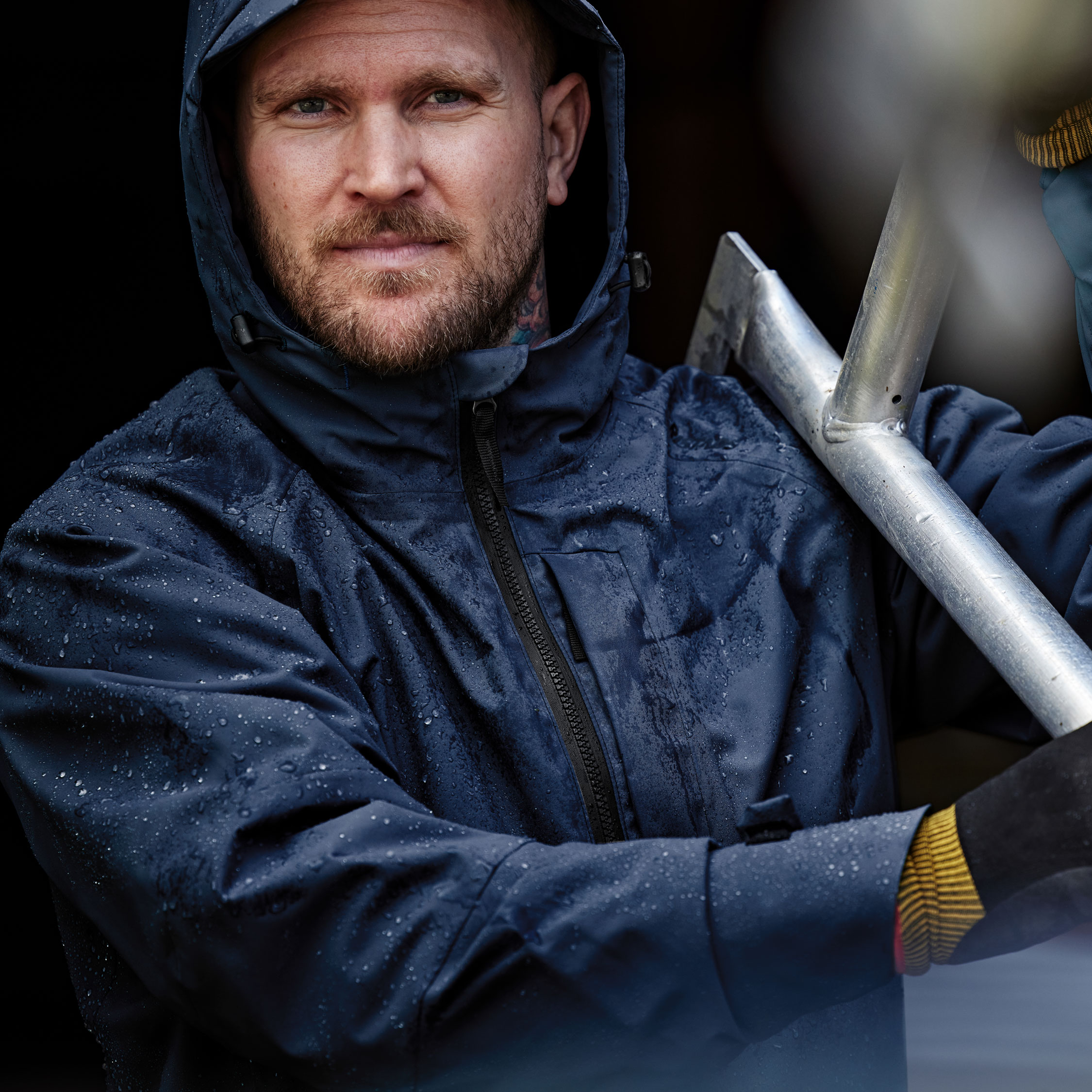 Fristads shell jacket 4882 GLPS, Dark Marine Blue, large image number 6