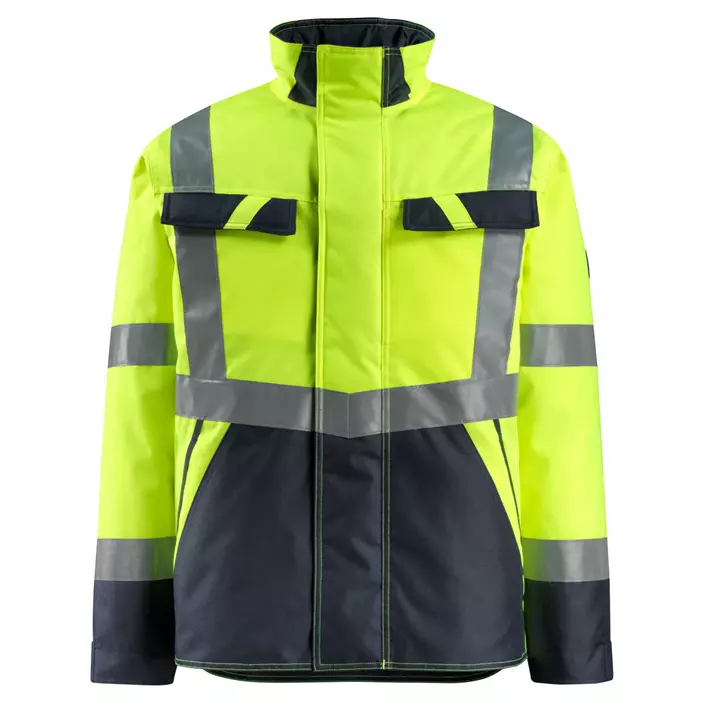 Mascot Safe Light Penrith winter jacket, Hi-Vis Yellow/Dark Marine, large image number 0