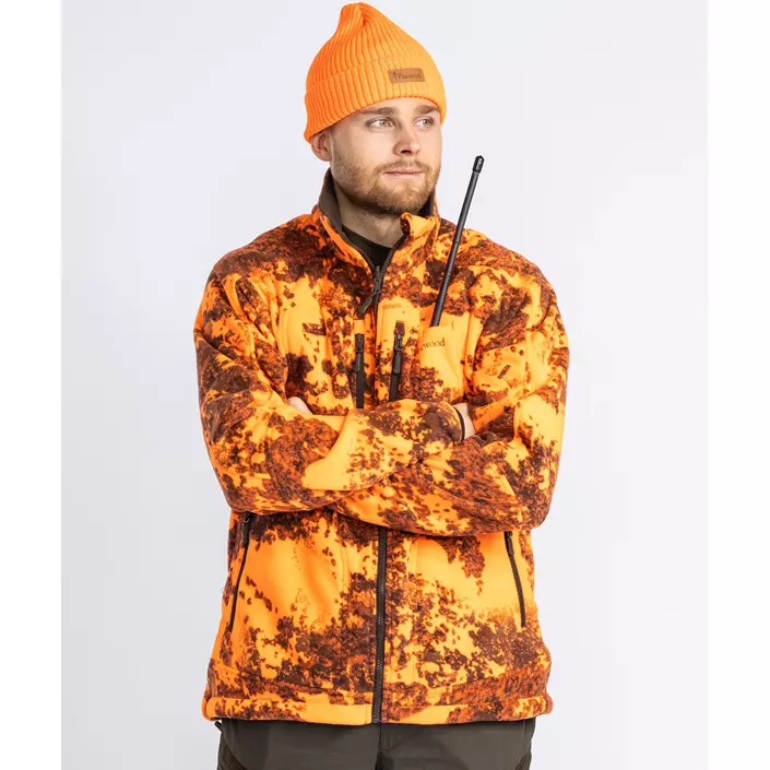 Pinewood Furudal Reversible Camou fleecejakke, Hunting Brown/Strata Blaze, large image number 6
