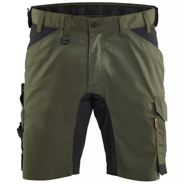 Blåkläder arbetsshorts, Skog grön/svart, large image number 0