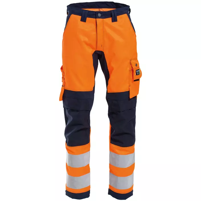 Tranemo Vision HV women's work trousers, Hi-vis Orange/Marine, large image number 0