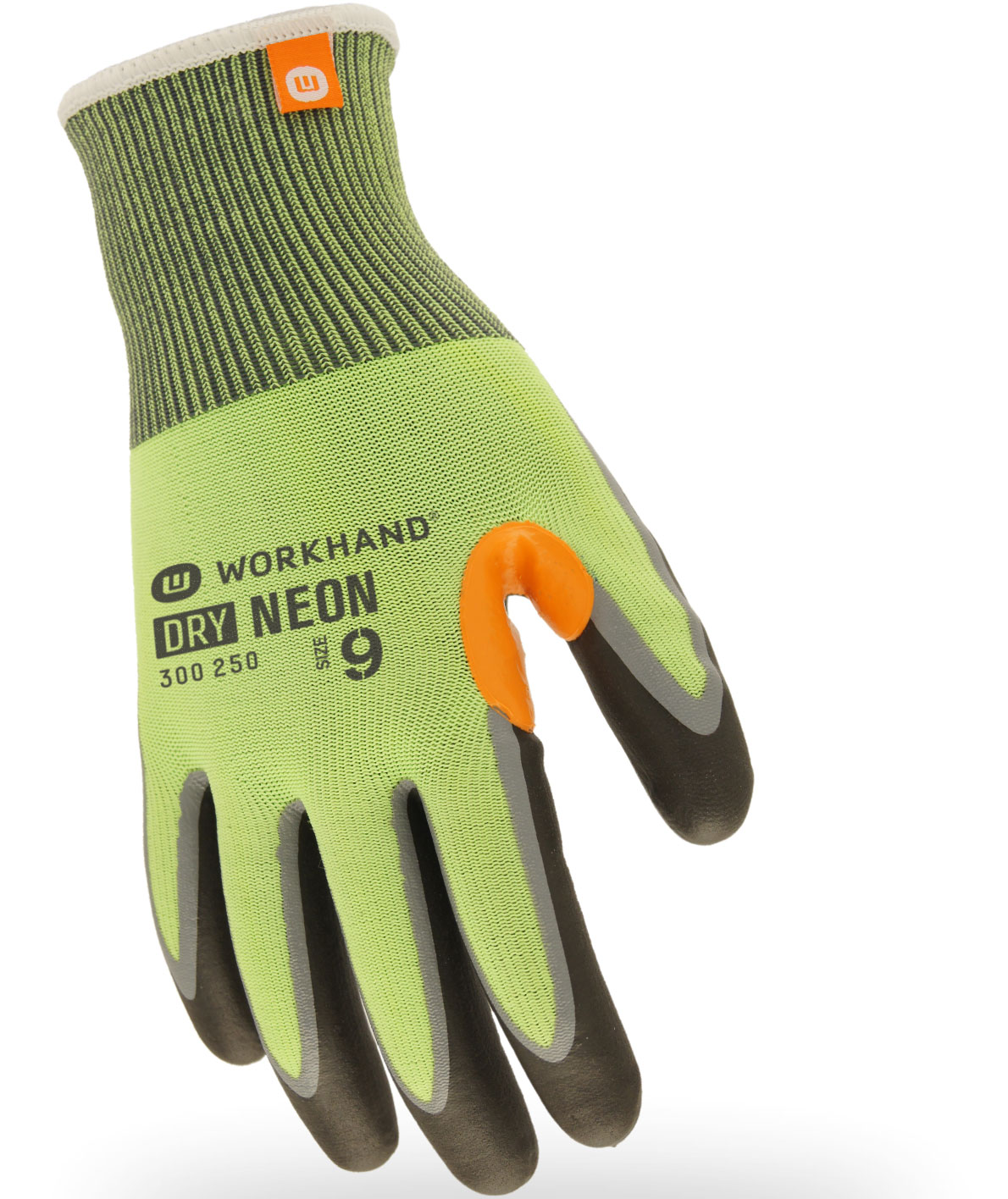 Workhand Dry Neon winter work gloves, Yellow, large image number 2