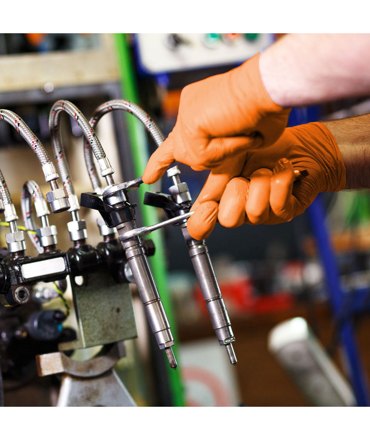 Skytec TX725&trade; nitril eng&aring;ngshandskar 100 st., Orange