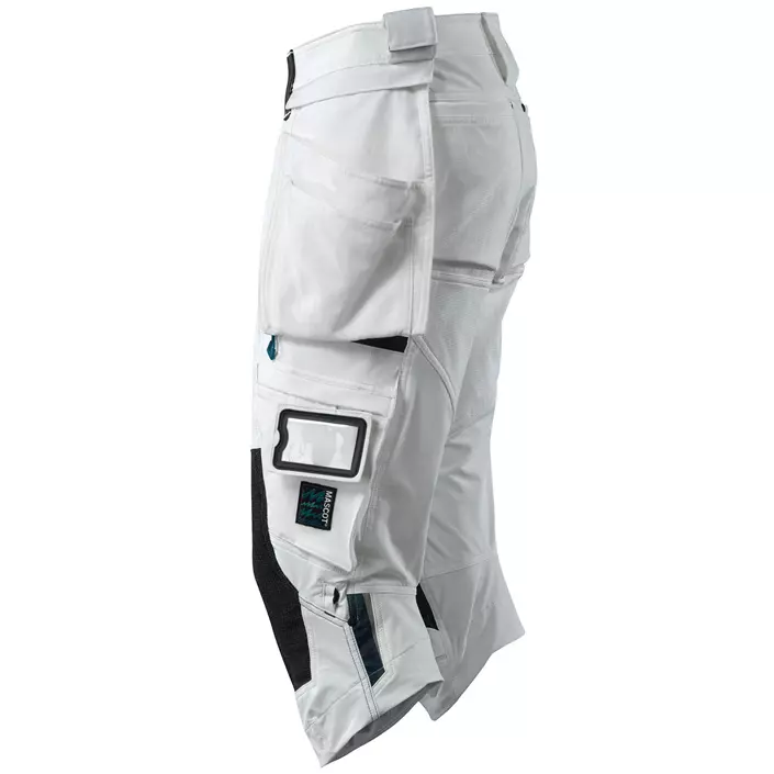 Mascot Advanced craftsman knee pants full stretch, White, large image number 1