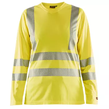 Blåkläder women's long-sleeved T-shirt, Hi-Vis Yellow