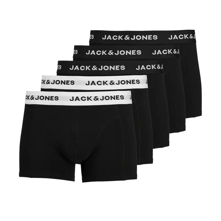 Jack & Jones JACSOLID 5-pack kalsonger, Black/white, large image number 0