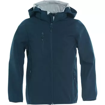 Clique Basis Softshell junior jacket, Dark Marine Blue