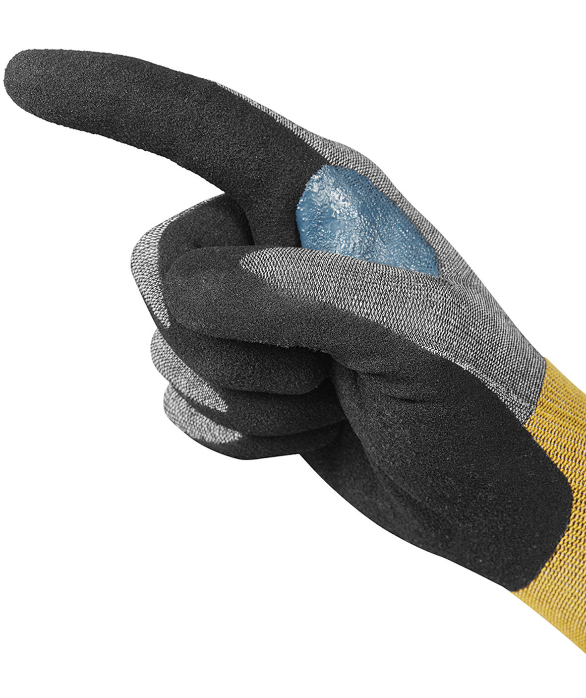 Tegera 8805 Infinity sk&auml;rhandskar Cut B, Gr&aring;/Gul