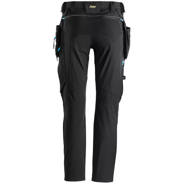 Snickers LiteWork craftsman trousers 6208 full stretch, Black, large image number 1