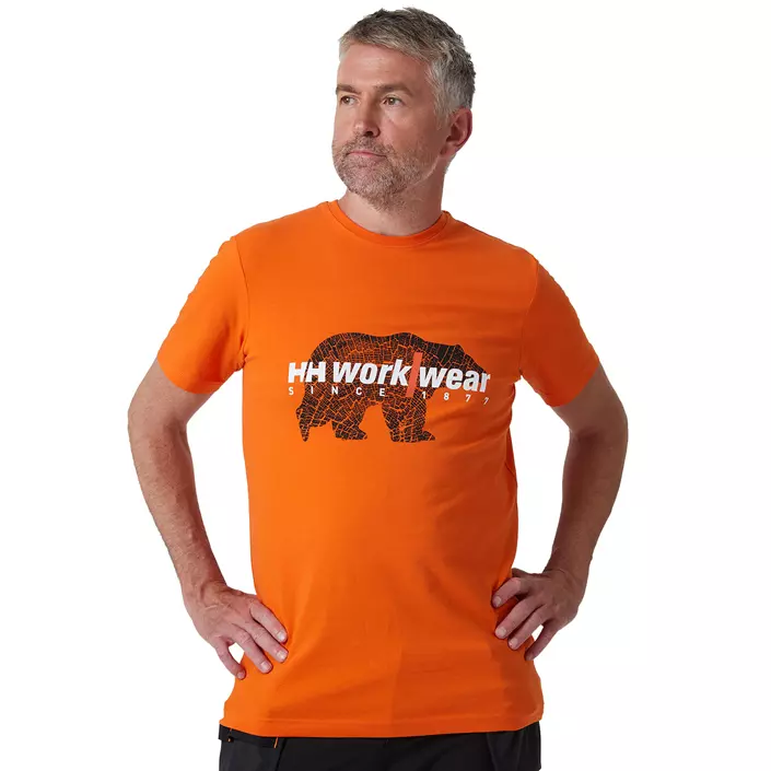 Helly Hansen T-shirt, Mørk Orange, large image number 1
