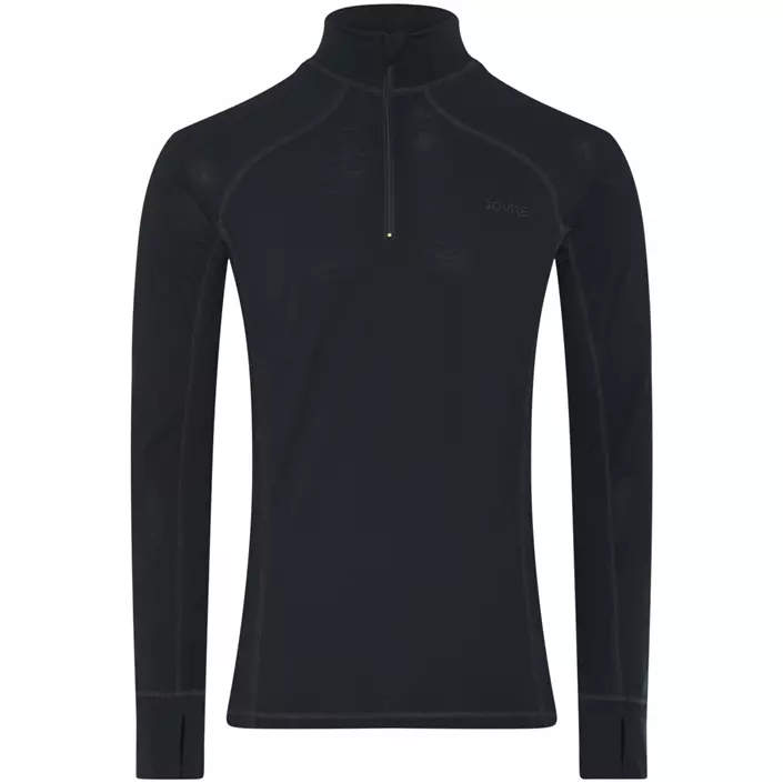 Dovre långärmad baselayertröja med merinoull, Svart, large image number 0