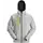 Snickers Logo hoodie med dragkedja 2846, Grey melange, Grey melange, swatch