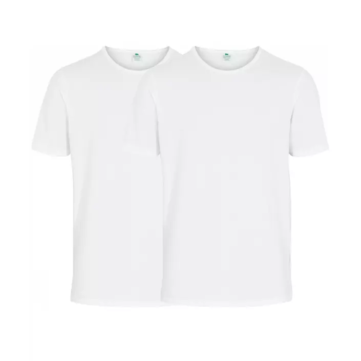 Dovre 2-pack short-sleeved undershirt, White, large image number 0