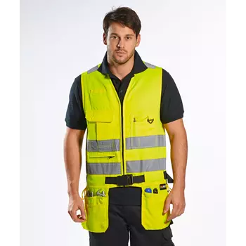 Portwest tool vest, Hi-Vis Yellow